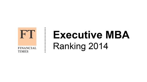 financial times emba rankings 2014